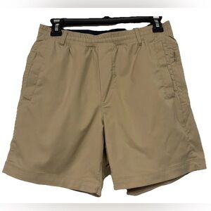 Birddogs Men’s 6” Shorts Medium Khaki Built-In Liner Zip Pocket